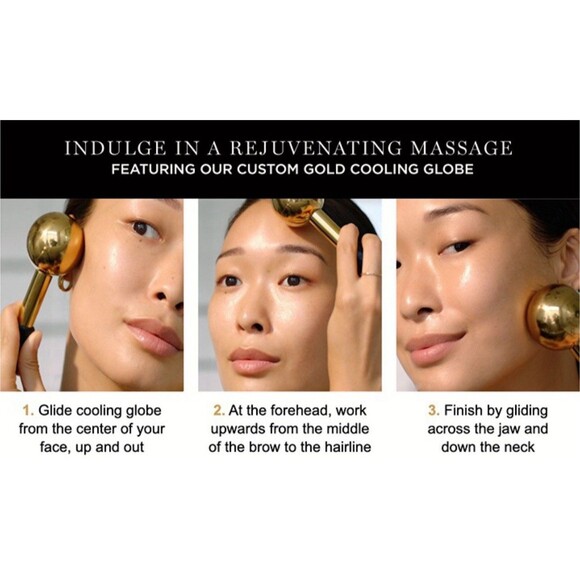 RARE Lancome Absolue X Slip Silk Scrunchies Facial Cooling Globe Massager Set - Picture 11 of 11